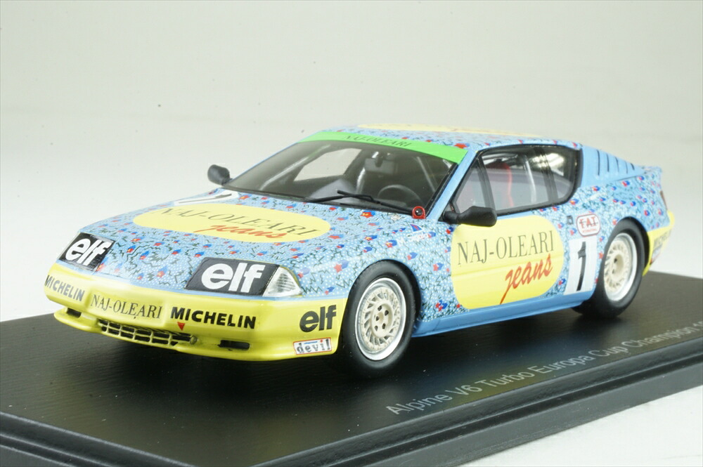 スパーク 1/43 アルピーヌ V6 ターボ No.1 1987 ヨーロッパカップ M.Sigala 完成品ミニカー S7332