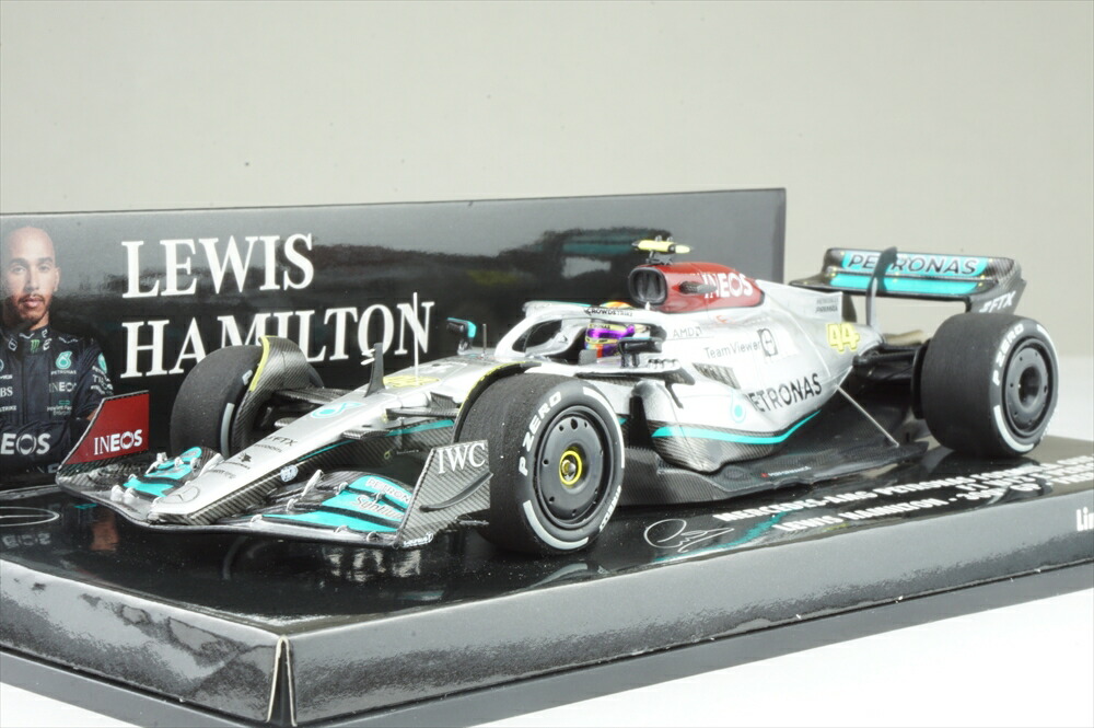 ミニチャンプス 1/43 メルセデスAMG F1 W13 E パフォーマンス No.44 2022 F1 フランスGP L.ハミルトン F1参戦300戦目 完成品ミニカー 417221244