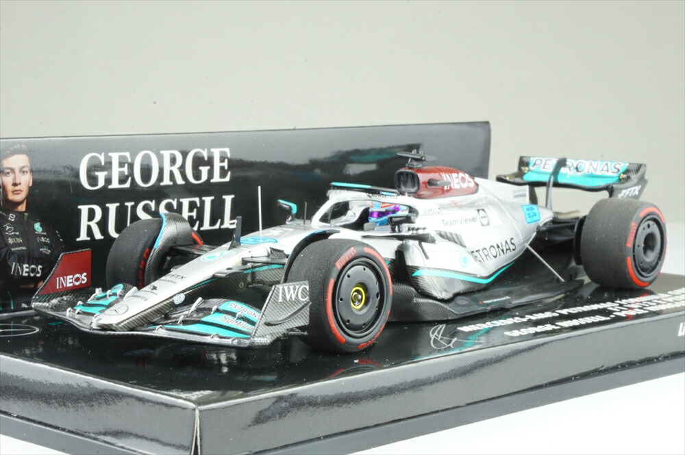 ミニチャンプス 1/43 メルセデスAMG F1 W13 E Performance No.63 2022 F1 ハンガリーGP 初ポールポジション G.ラッセル 完成品ミニカー 417223163
