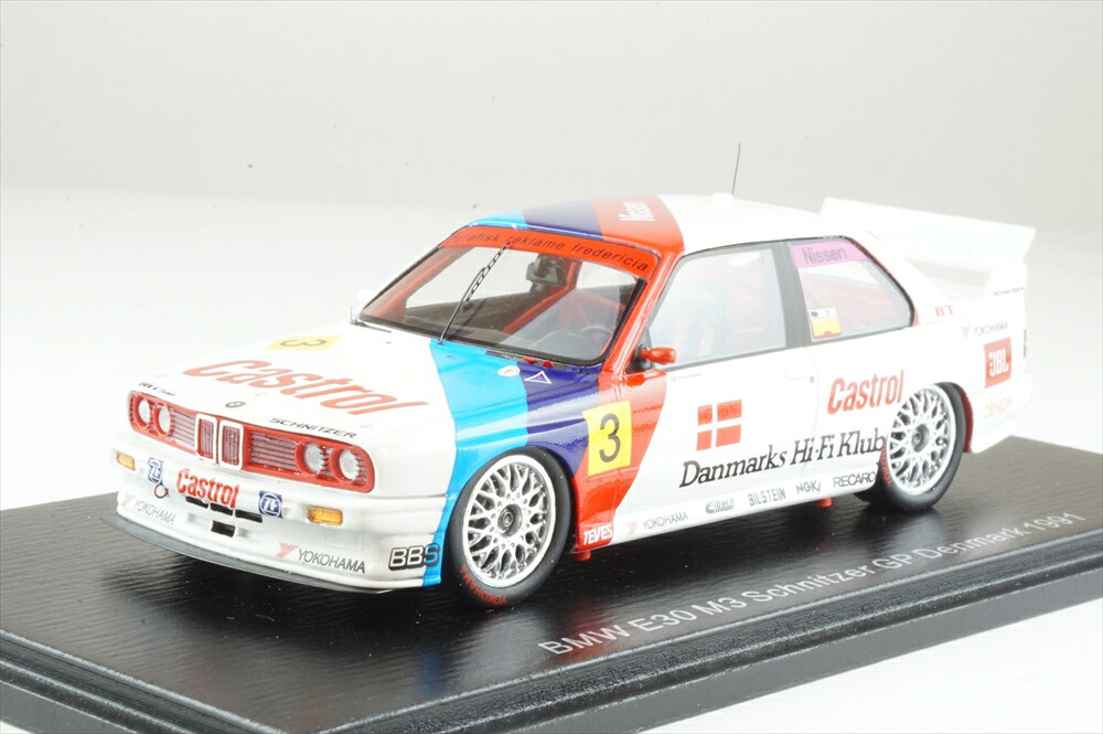 ぴかぴか光る 1/43 BMW E30 No.3 1991 シュニッツァーGP デンマーク王国 K.Nissen 為し終わる品ミニカー S2821 おもちゃ-車-乗り物のおもちゃ