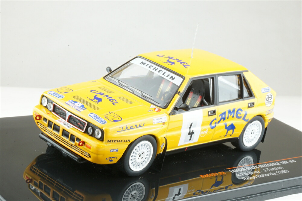 イクソ 1/43 ランチア デルタ インテグラーレ 16V No.4 1989 ERC ラリー・ボヘミア A.Ferjancz/J.Tandari 完成品ミニカー RAC437