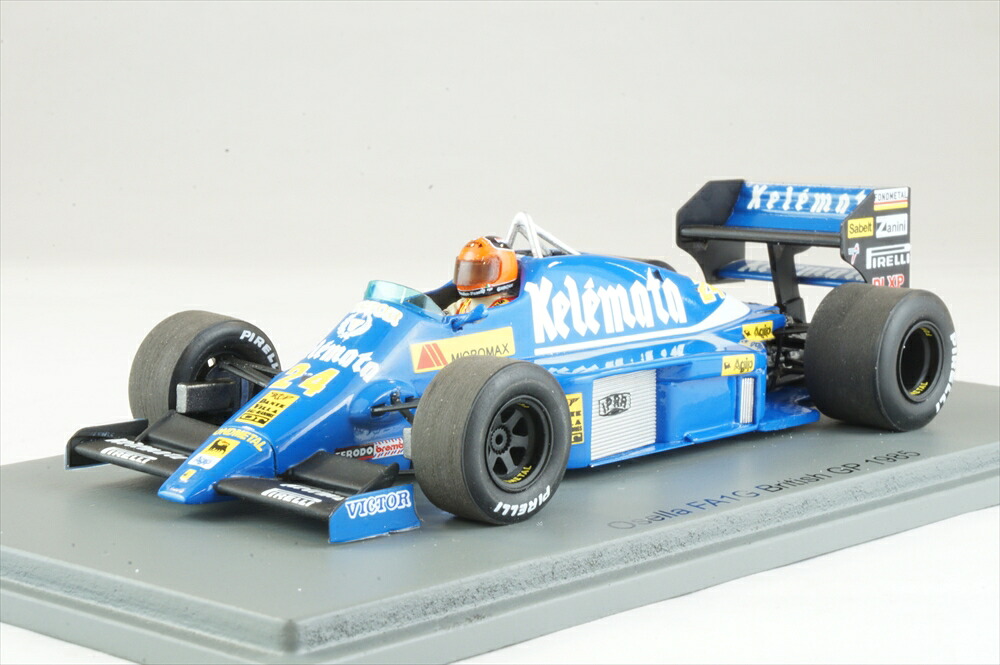 スパーク 1/43 オゼッラ FA1G No.24 1985 F1 イギリスGP P.Ghinzani 完成品ミニカー S3965｜ポストホビーミニカーショップ 9,865円