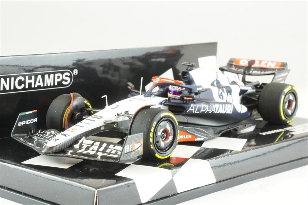 ミニチャンプス 1/43 アルファタウリ AT04 No.3 2023 F1 ハンガリーGP D.リカルド 完成品ミニカー 417231203