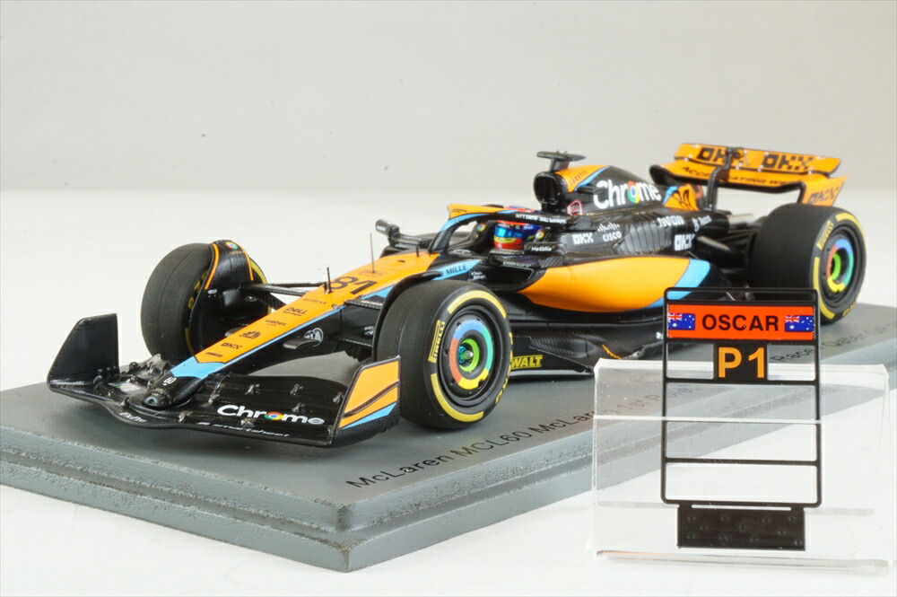 スパーク 1/43 マクラーレン MCL60 No.81 2023 F1 カタールGP スプリント ウィナー O.ピアストリ ポールポジション 完成品ミニカー S8927