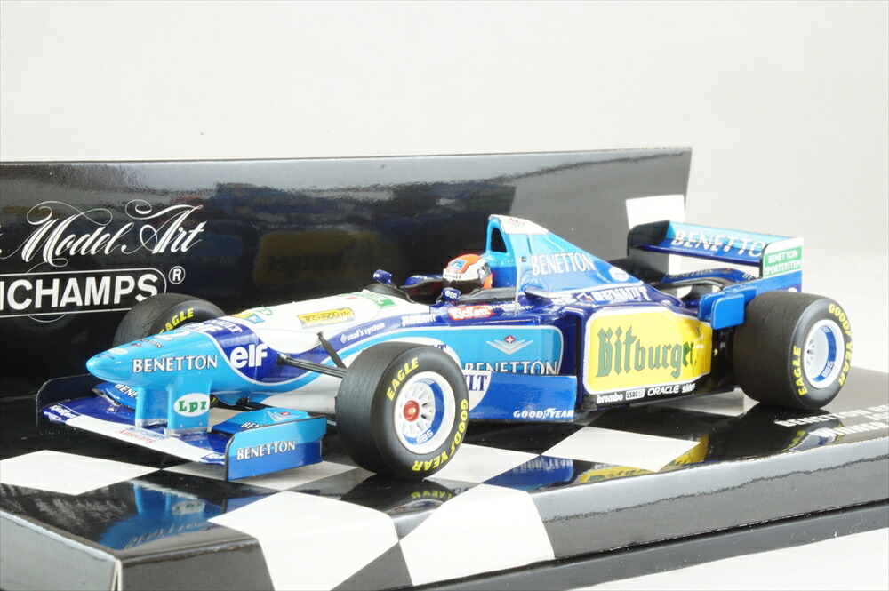 ミニチャンプス 1/43 ベネトン ルノー B195 No.2 1995 F1 イギリスGP ウィナー J.ハーバート 完成品ミニカー 417950802