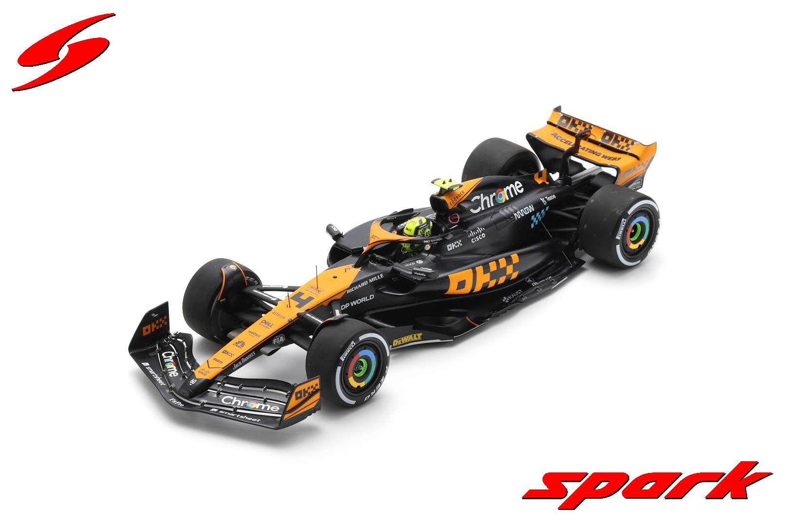 スパーク 1/18 マクラーレン MCL60 No.4 2023 F1 日本GP 2位 L.ノリス 完成品ミニカー 18S966