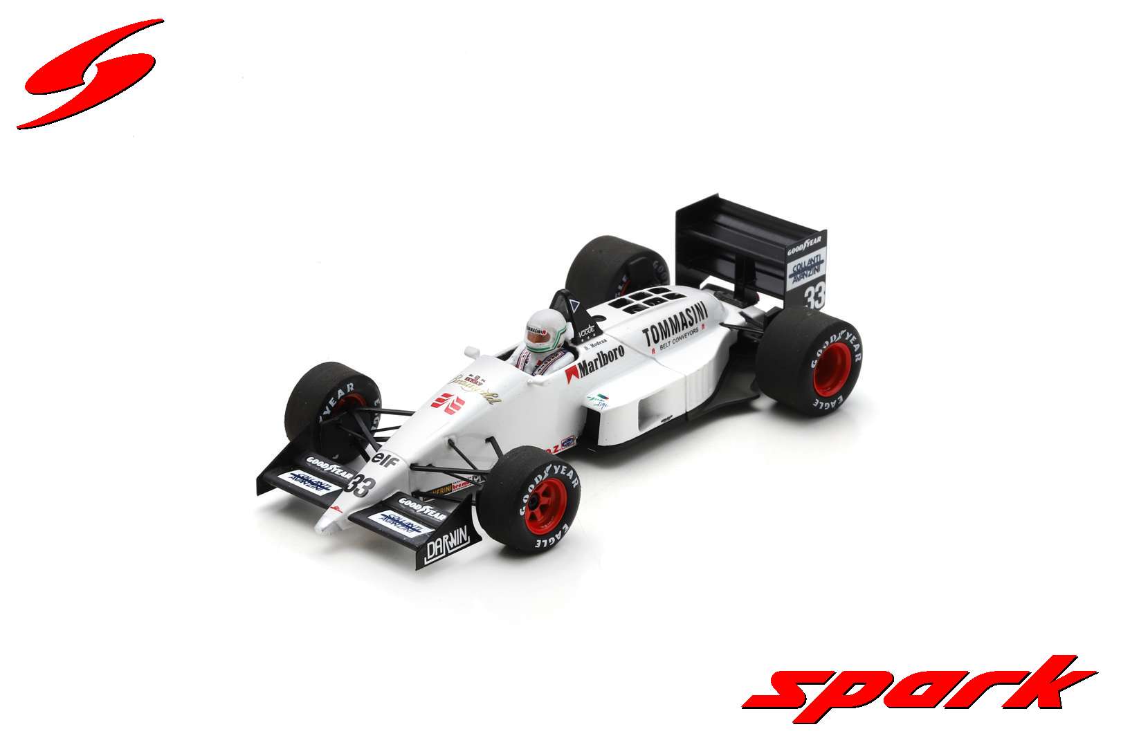 スパーク 1/43 ユーロブルン ER188 No.33 1988 F1 フランスGP S.Modena 完成品ミニカー S7208｜ポストホビーミニカーショップ