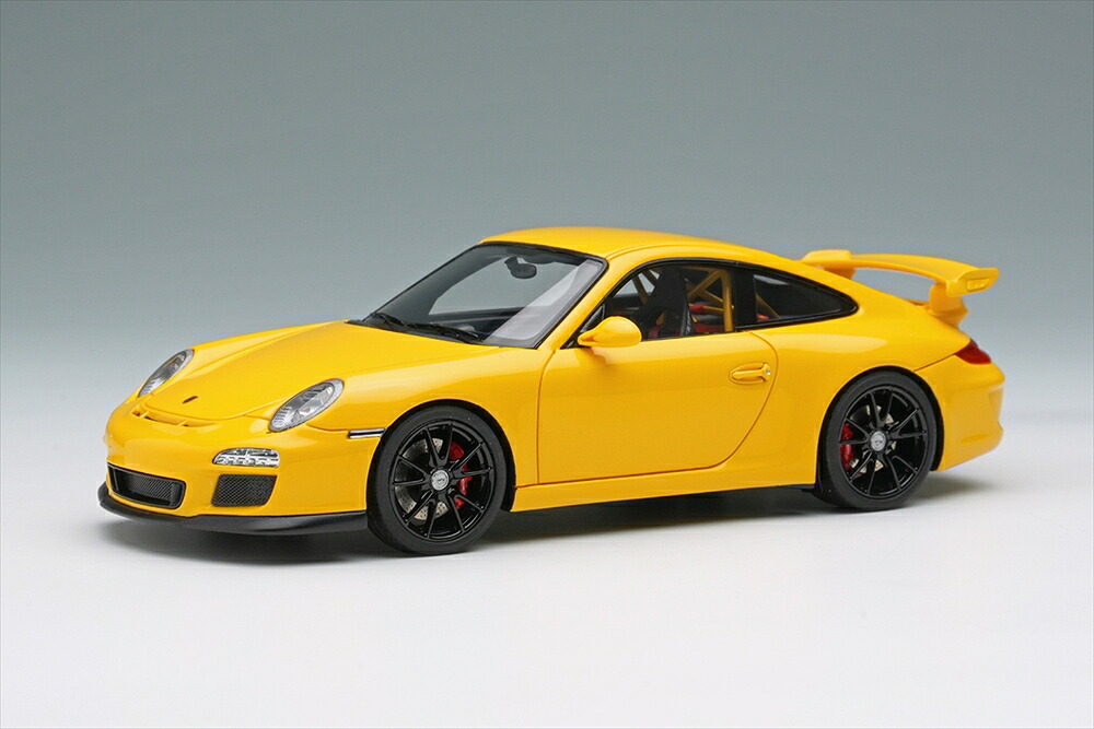 アイドロン 1/43 ポルシェ 911 997.2 GT3 クラブスポーツ 2010 スピードイエロー 完成品ミニカー EM721D