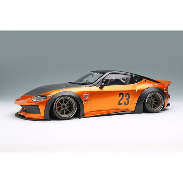 アイドロン 1/18 lb nation ニッサン フェアレディZ RZ34 RS ワタナベ 8スポークホイール キャンディゴールド 完成品ミニカー EML137A