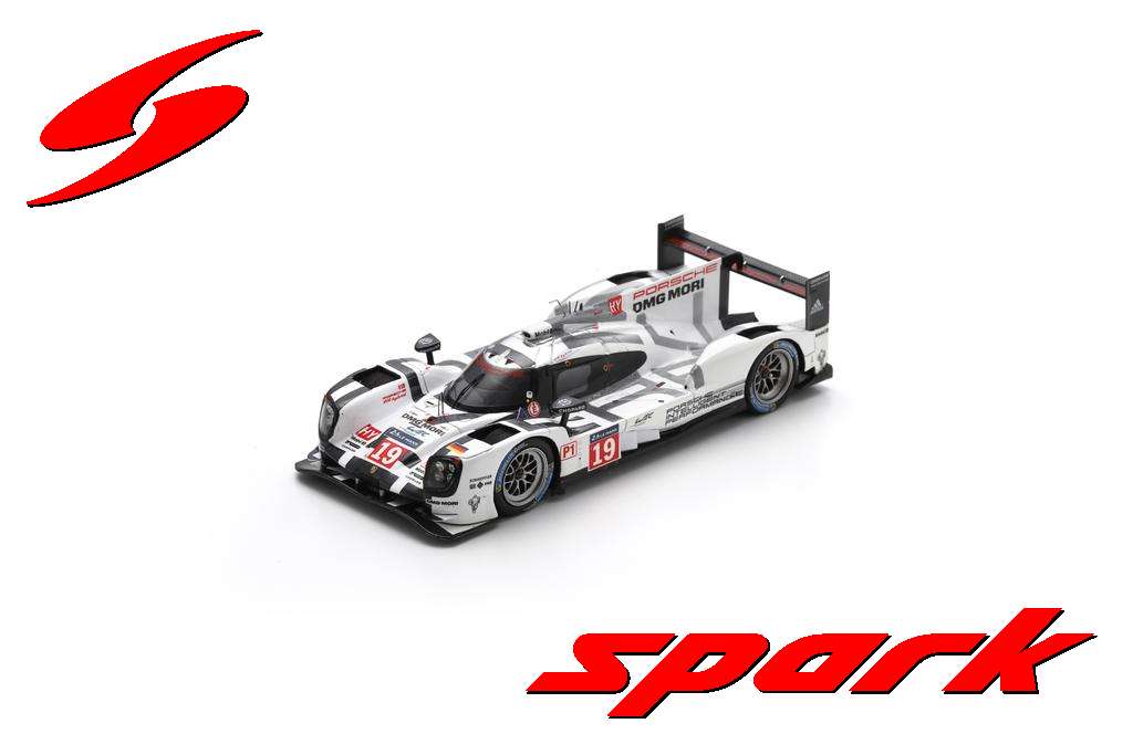 スパーク 1/43 ポルシェ 919 Hybrid No.19 2015 ル・マン24時間 LMP1 ウィナー N.ヒュルケンベルグ/E.バンバー/N.タンディ 完成品ミニカー 43LM15