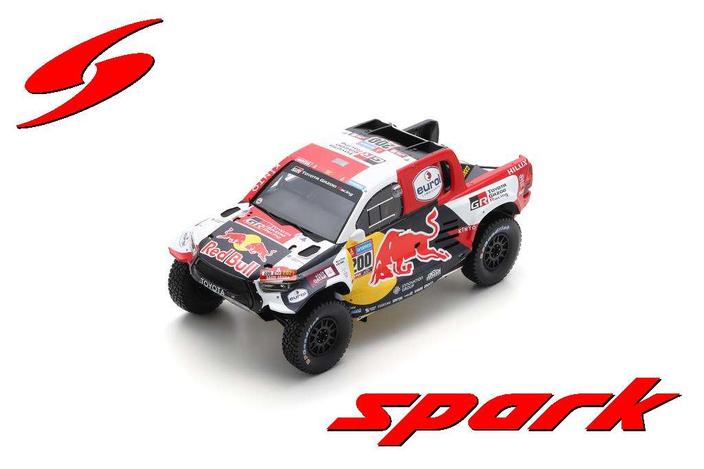 スパーク 1/18 トヨタ ハイラックス No.200 2023 ダカールラリー ウィナー N.Al-Attiyah/M.Baumel 完成品ミニカー 18S317