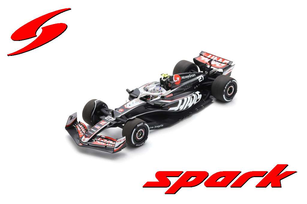 スパーク 1/18 VF24 No.27 マネーグラム ハース 2024 F1 オーストラリアGP 9位 N.ヒュルケンベルグ 完成品ミニカー 18S991