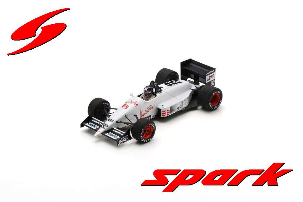 スパーク 1/43 ユーロブルン ER188 No.32 1988 F1 モナコGP O.ララウリ 完成品ミニカー S7207