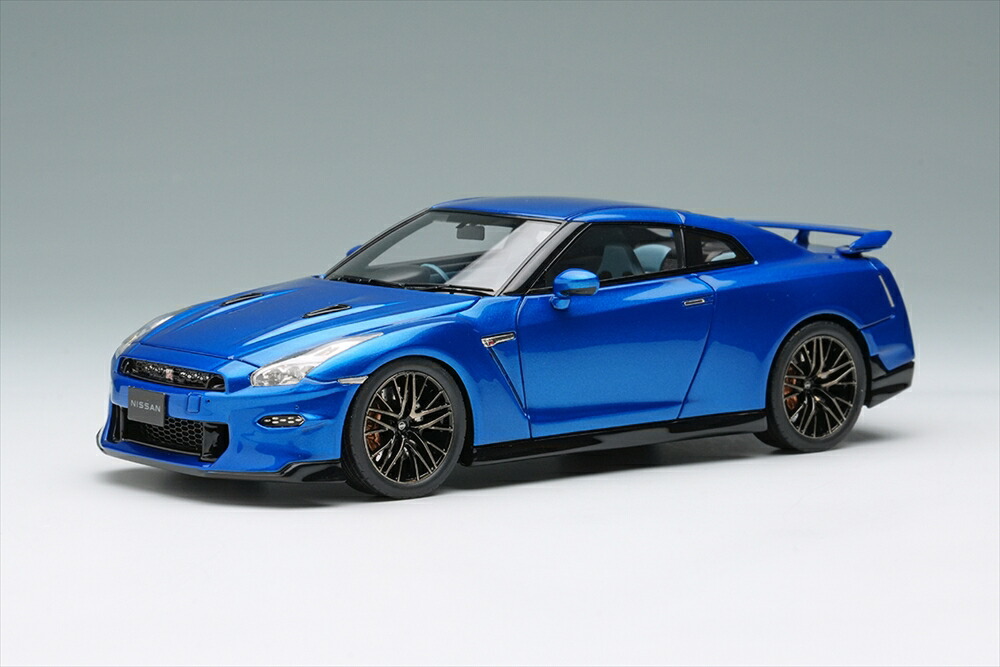 アイドロン 1/43 ニッサン GT-R Premium edition 2025 ワンガンブルー 完成品ミニカー EM773B