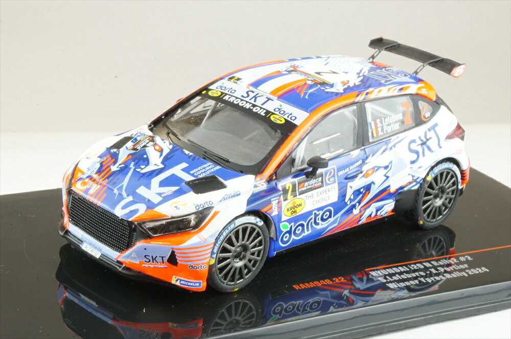 イクソ 1/43 ヒョンデ i20 N ラリー2 No.2 2024 イープル・ラリー ウィナー S.Lefebvre/X.Portier 為し終わる品ミニカー ランダムアクセス記憶装置948 おもちゃ-車