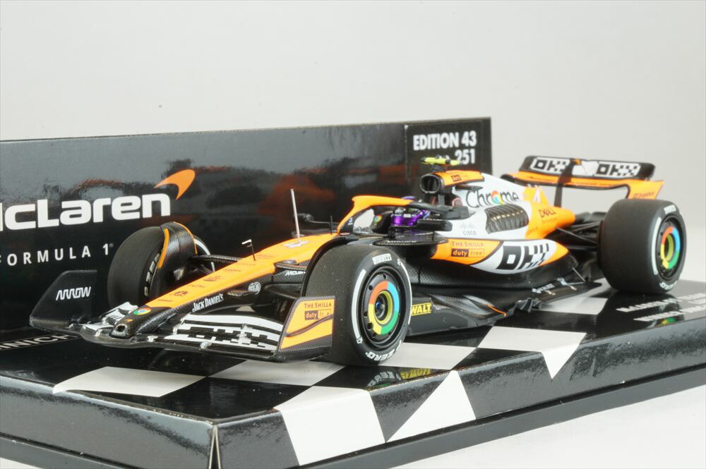 楽天市場】ミニチャンプス 1/18 マクラーレン MCL38 No.4 2024 F1