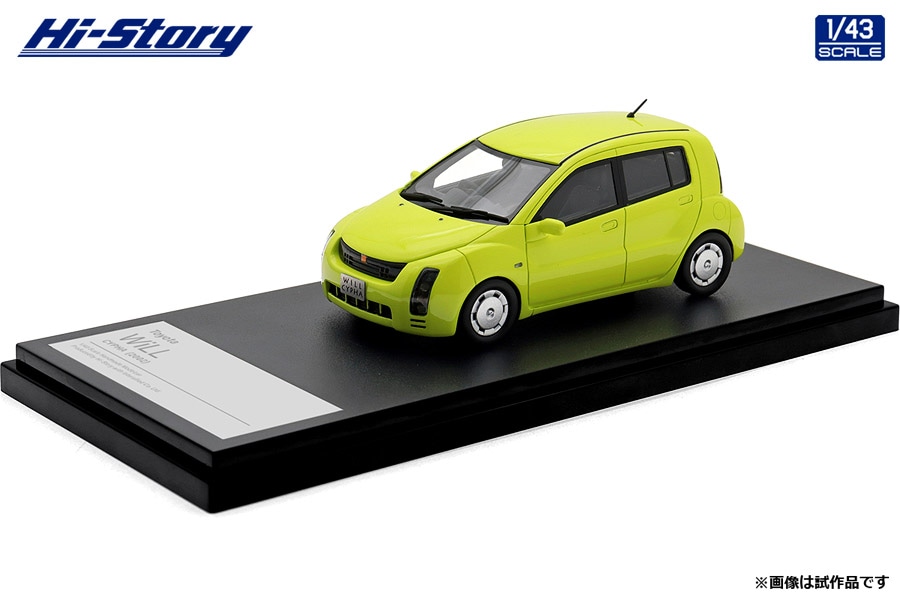 ハイストーリー 1/43 トヨタ WiLL サイファ 2002 KI 完成品ミニカー HS481YE