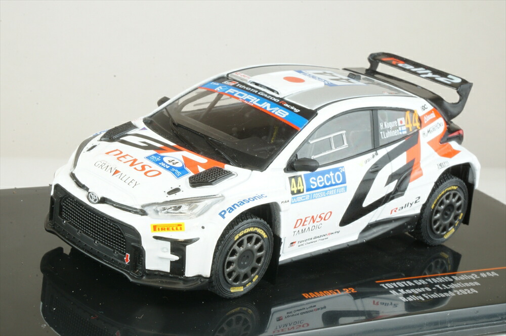 イクソ 1/43 トヨタ GRヤリス ラリー2 No.44 2024 WRC ラリー・フィンランド 小暮ひかる/T.ルフティネン 為し終わる品ミニカー ランダムアクセス記憶装置957 おもちゃ-車