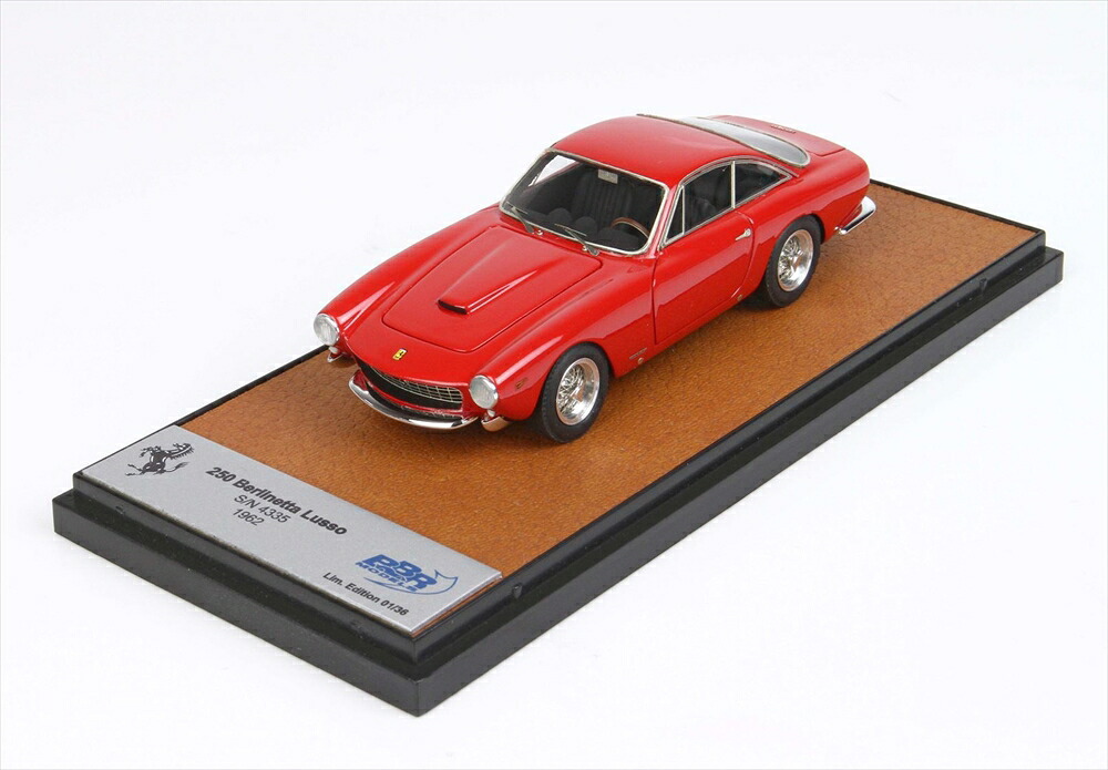 BBR 1/43 フェラーリ250 GT ベルリネッタロッソ S/N4335 1962 成し遂げる品ミニカー CAR39RED