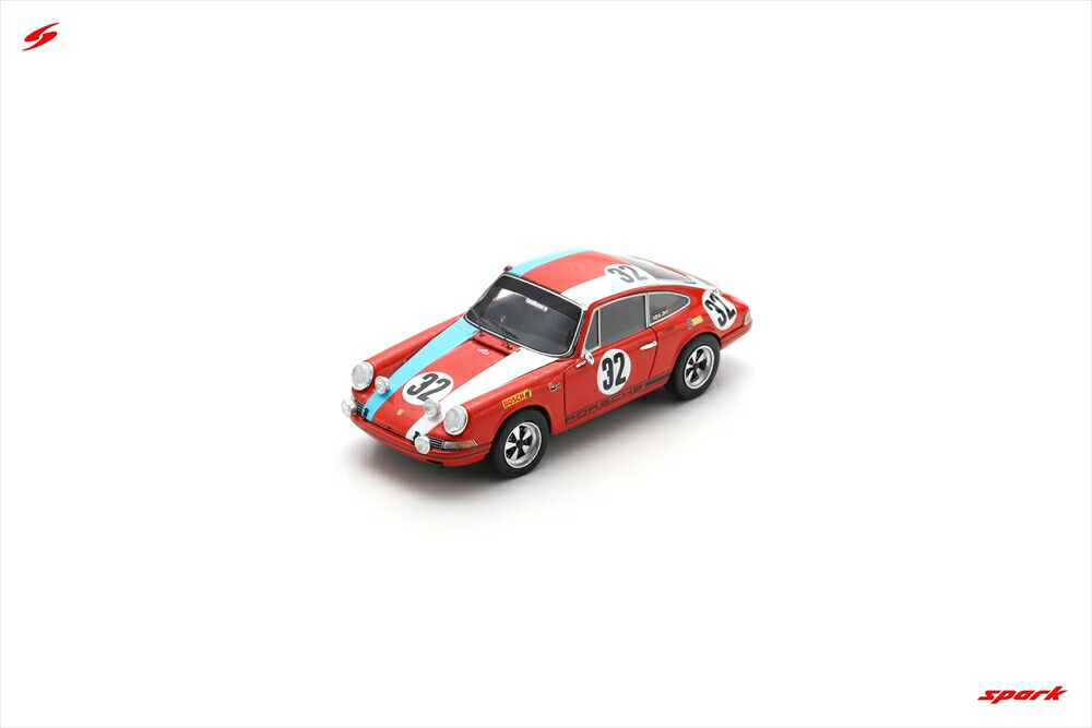 スパーク 1/43 ポルシェ 911 No.32 1968 スパ24時間 ウィナー W.Kauhsen/H.Kelleners/E.Kremer 完成品ミニカー 43SPA1968