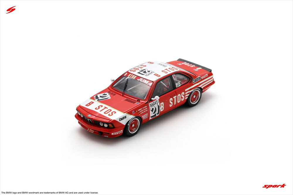 スパーク 1/43 BMW 635 Csi No.21 1983 スパ24時間 ウィナー T.Tassin/A.Hahne/H.Heyer 完成品ミニカー 43SPA1983