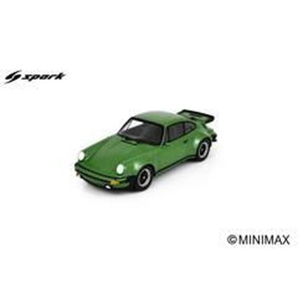 【3月予約】スパーク 1/18 ポルシェ 930 ターボ 3.0 1975 グリーンメタリック with ブラックインテリア 完成品ミニカー 18S1084