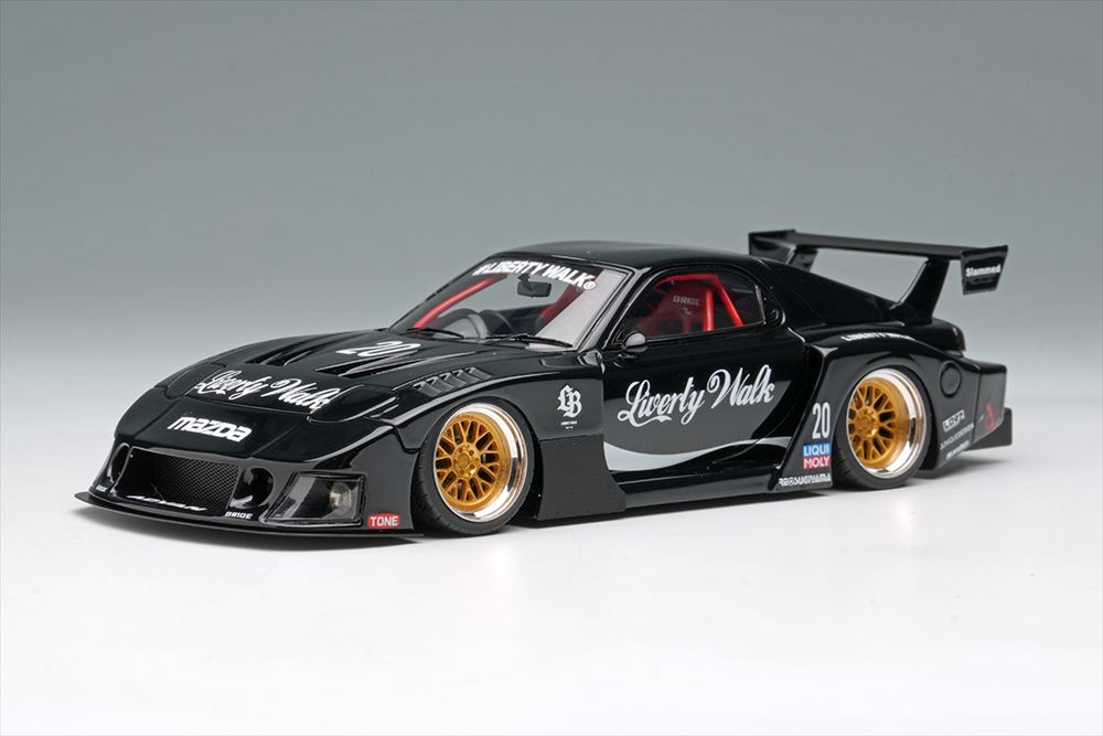 アイドロン 1/43 LB-Super Silhouette マツダ FD3S RX-7 ブラック 完成品ミニカー LB028A