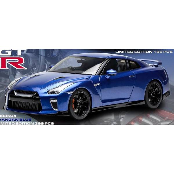 MOTORHELIX 1/18 ニッサン GT-R R35 Track Edition Engineered By NISMO 2020 ワンガンブルー 完成品ミニカー M83504|ポストホビーミニカーショップ