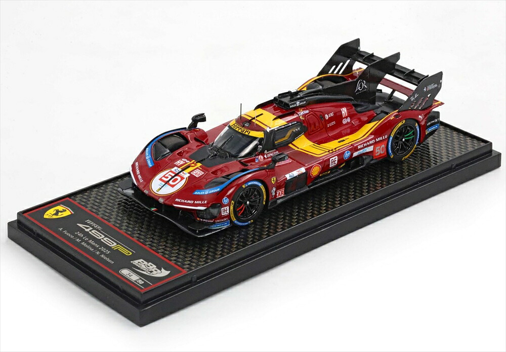 BBR 1/43 フェラーリ 499P No.50 2025 ル・マン24第四次元 A.フォコ/N.ニールセン/M.モリーナ 切り上げる品ミニカー BBRC325A