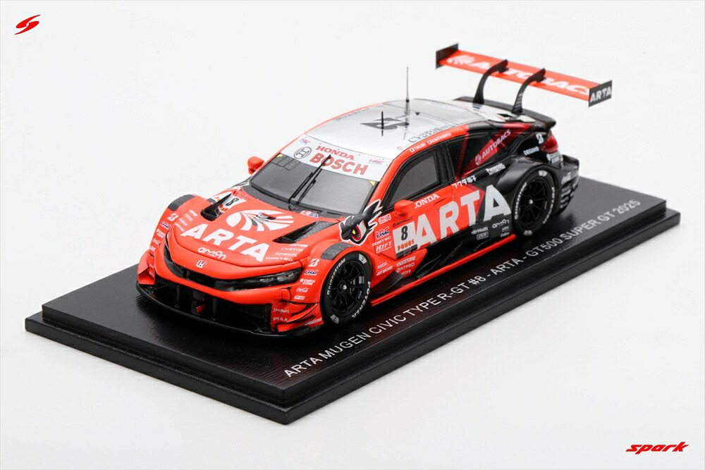 楽天市場】スパーク 1/43 ARTA 無限 シビック タイプ R-GT #16 ARTA