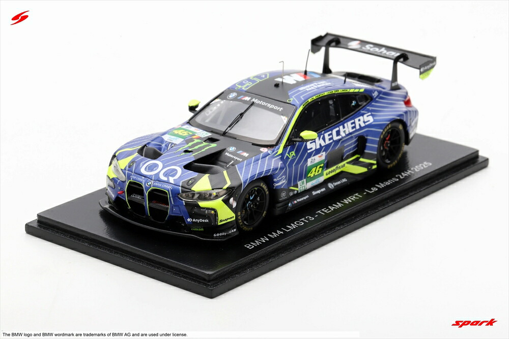 スパーク 1/43 BMW M4 LMGT3 No.46 2025 ル・マン24時間 A.Al Harthy/V.Rossi/K.Van Der Linde 完成品ミニカー S9294
