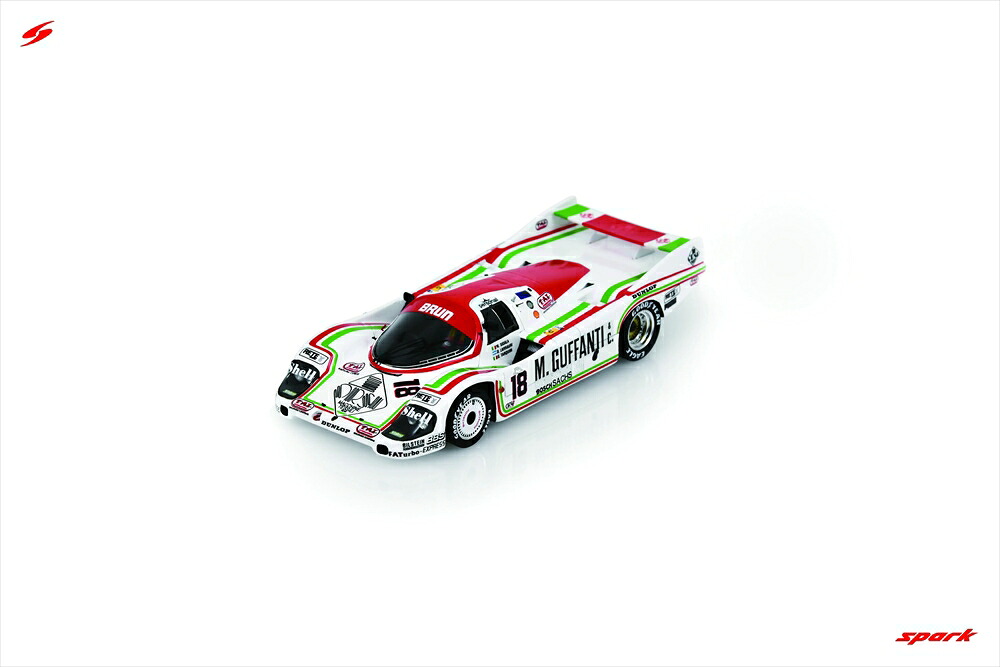 スパーク 1/43 ポルシェ 956 No.18 1985 ル・マン24時間 M.Sigala/O.Larrauri/G.Tarquini 完成品ミニカー S9867