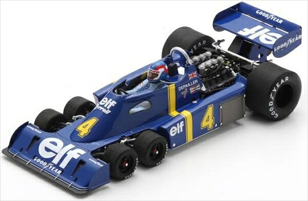 【9月予約】スパーク 1/18 Tyrrell P34 2nd F1 スウェーデンGP 1976 No.4 Patrick Depailler 完成品ミニカー 18S1028