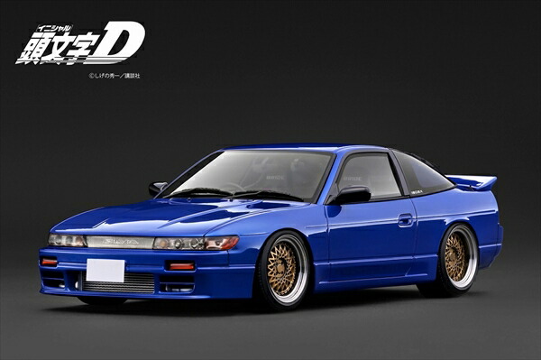 【1月取って置く】イグニッションモデル 1/18 Nissan Sileighty Blue かしら文字D 遣っ付ける品ミニカー IG4069