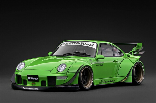 【12月取って置く】イグニッションモデル 1/18 RWB 993 Green 遣っ付ける品ミニカー IG4144