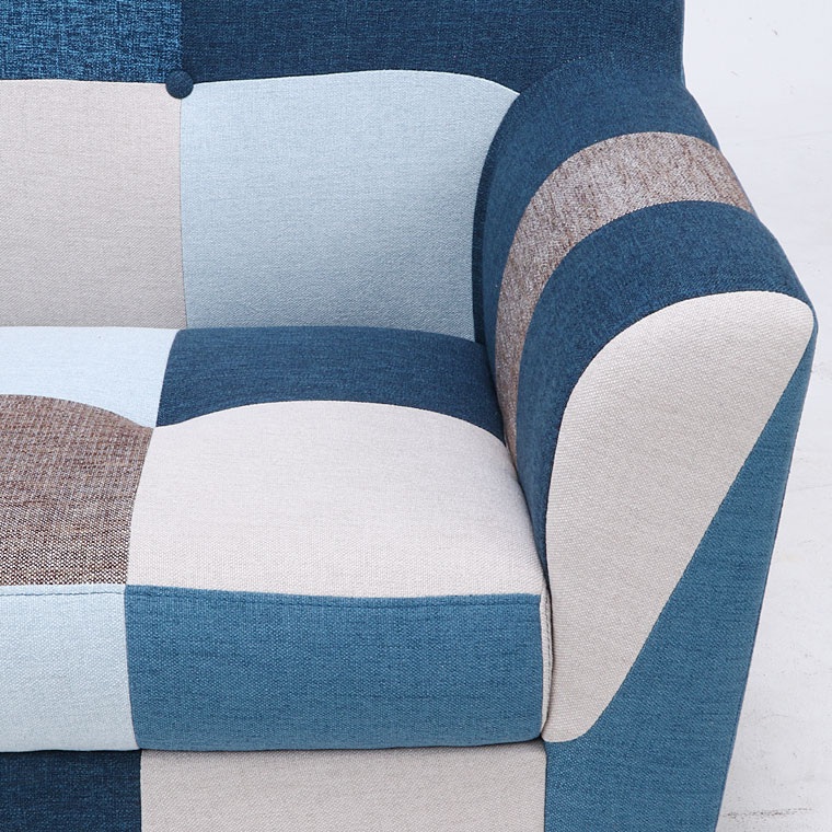 ソファ ソファー 2人掛け コンパクト 北欧 ファブリック パッチワーク ローソファー 2人掛けソファ 一人暮らし ワンルーム 肘掛け おしゃれ ソファ2p シーザー パッチワーク Drdanacarson Org