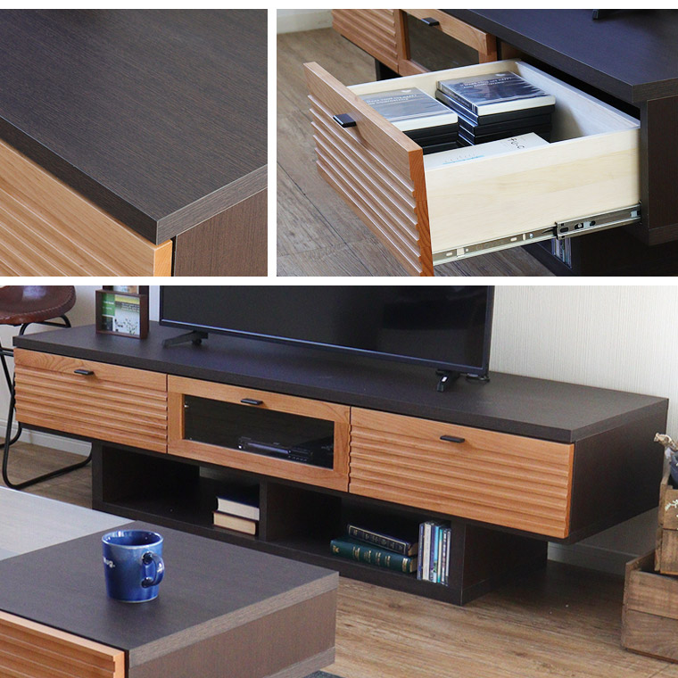 テレビボード ローボード 日本製 レトロ テレビ台 高級感 シンプル 西海岸 ロータイプ モダン 無垢 Tv台 おしゃれ 160 北欧