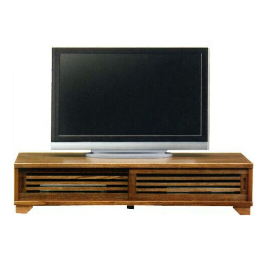 【送料無料】 テレビボード テレビ台 ローボード AVボード AV収納 【完成品】 幅150 150cm ワイド サイズ 人気 売れてる シリーズ 格子 デザイン スライド扉 木製 和 モダン シンプル NEW古都150ローTVボード（ライトブラウン）