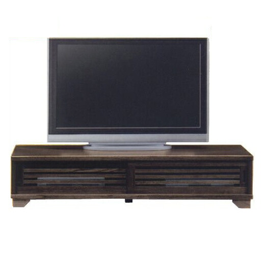 【送料無料】 テレビボード テレビ台 ローボード AVボード AV収納 【完成品】 幅150 150cm ワイド サイズ 人気 売れてる シリーズ 格子 デザイン スライド扉 木製 和 モダン シンプル NEW古都150ローTVボード（ブラウン）