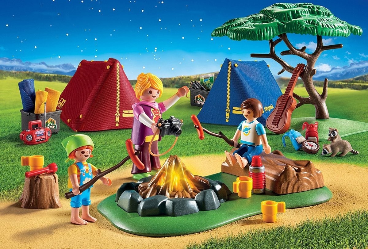 楽天市場 Playmobil プレイモービル キャンプファイヤー Camp Site With Fire 9153 Refreeze 楽天市場店