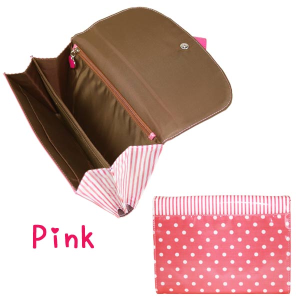 楽天市場 母子手帳ケース ジャバラ 2人分 二人用 マルチケース おしゃれ Pouche ポーチェ ｌサイズ ハートピンク ポーチェ