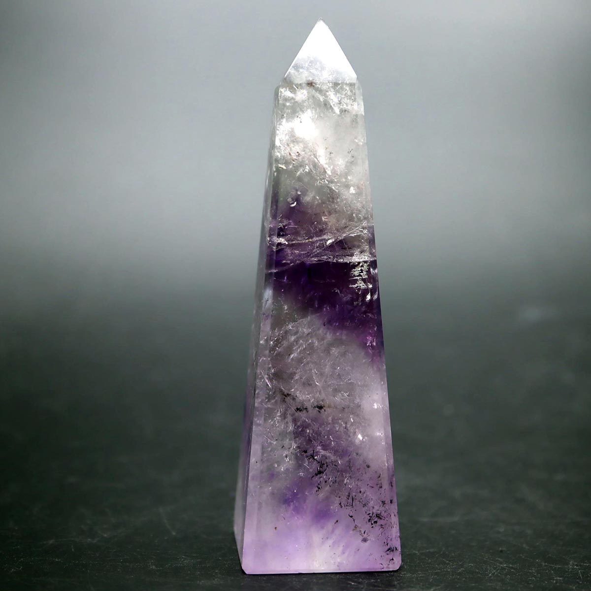 楽天市場】アメジスト ファントム ポイント 六角柱 【約156g