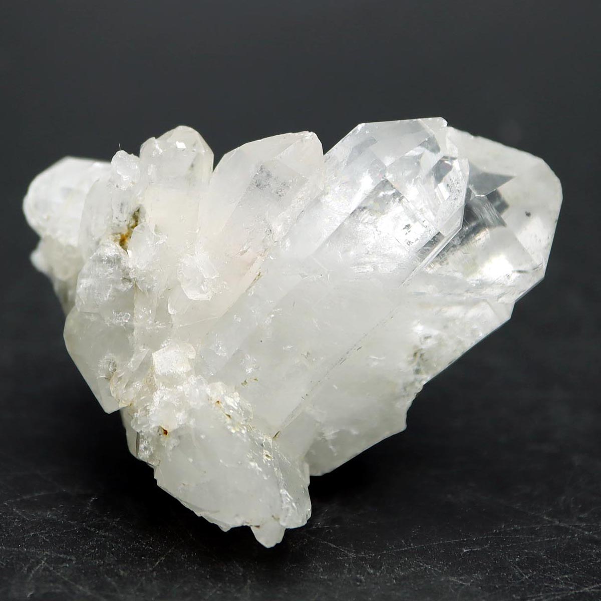 ガネーシュ・ヒマール・カンチェンジュンガ産 ヒマラヤ 水晶 原石 クラスター 59g 虹とマイカ入りヒマラヤンクォーツ