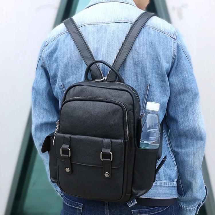 リュック　メンズ　リュックサック 本革　デイパック　ビジネス　バックパック　レザー　通勤通学　旅行　出張　アウトドア　自転車鞄　カバン老人の日｜パワフル55ショップ
