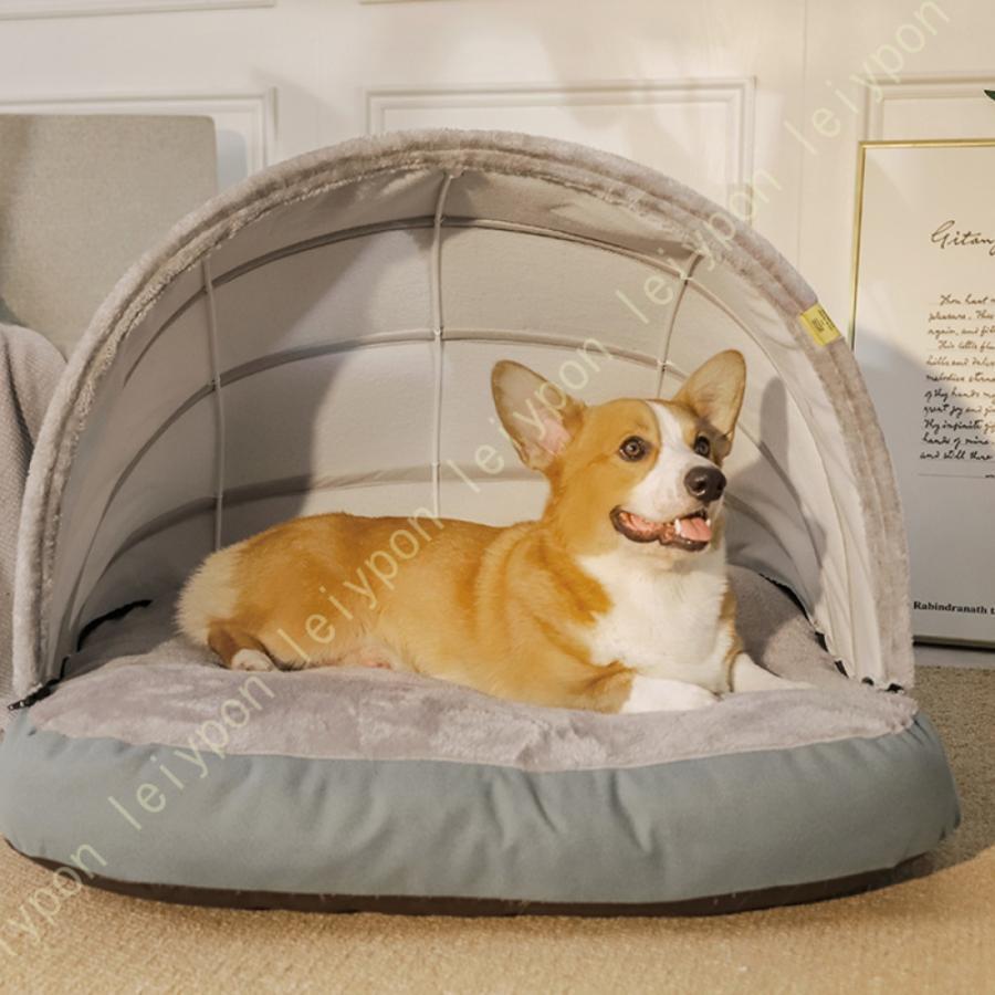 犬 愛玩動物棲み家 生あたたかい 愛玩動物臥榻 犬棲み家 犬用 棲み家 愛玩動物棲み家 正六面体型 犬用臥榻 犬掘ったて小屋 犬猫 兼用 猫 臥榻 冬用 ふわふわ 座布団付き添い人父の日