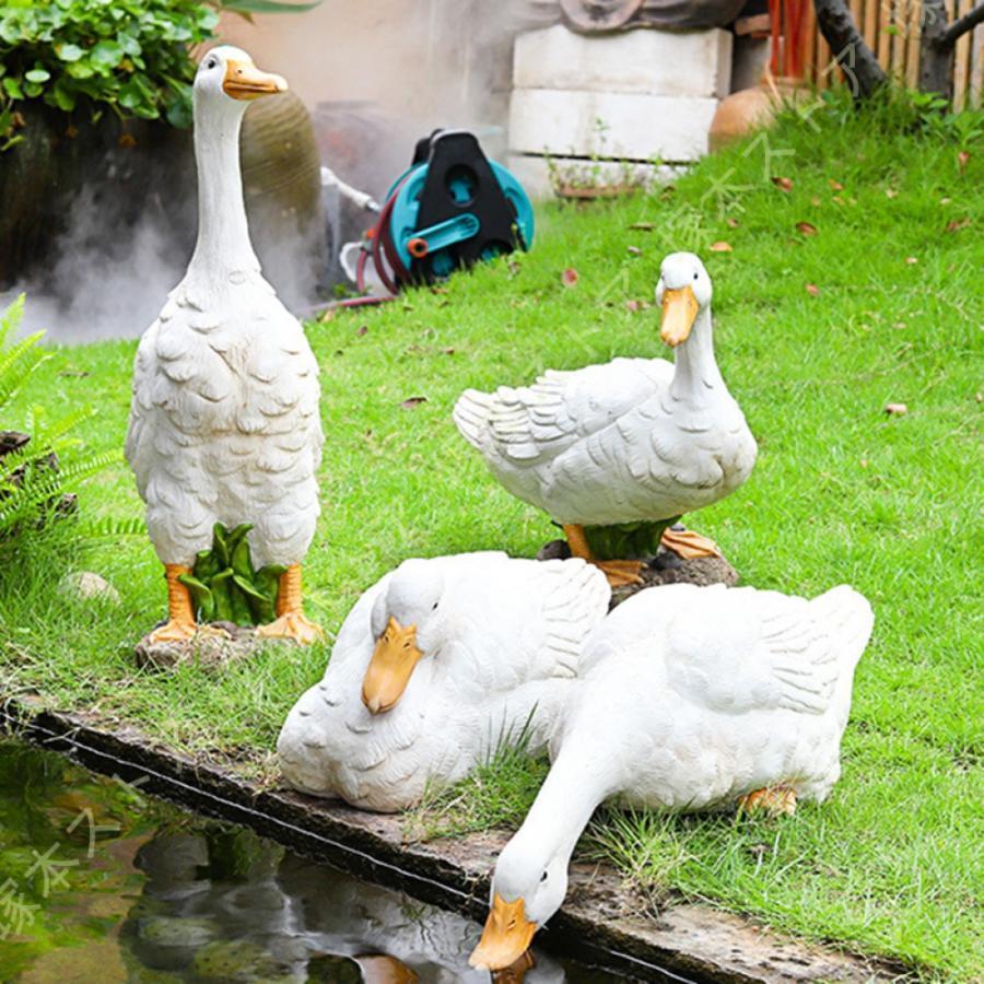 楽天市場】ダック あひる アヒル 鳥 オブジェ オーナメント ガーデン