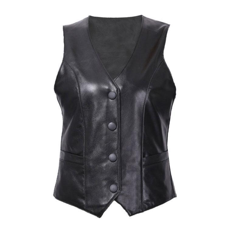 楽天市場】レザーベスト 革ベスト レディースベスト ライダースベスト