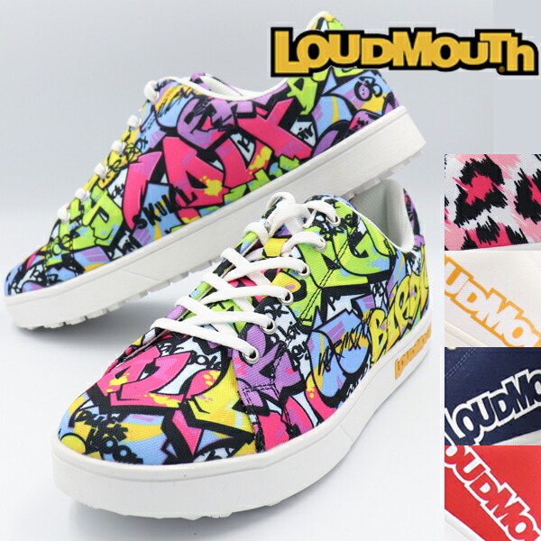 【SALE】ラウドマウス ユニセックス スパイクレス シューレース ゴルフシューズ LM-GS0002【22】LOUDMLOUTH（ラウドマウス）