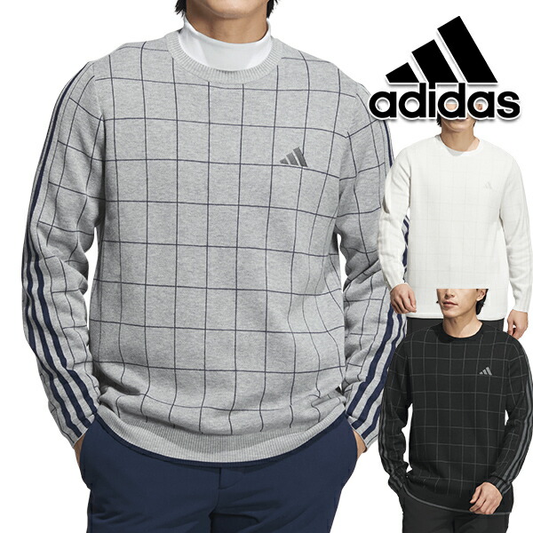 【特価】アディダス ゴルフ 秋冬ひな形 メンズ  adidas 労働者の一団のど首 スリーストライプス 長袖プルオーバー JTY60 adidas golf  jty60  【24】