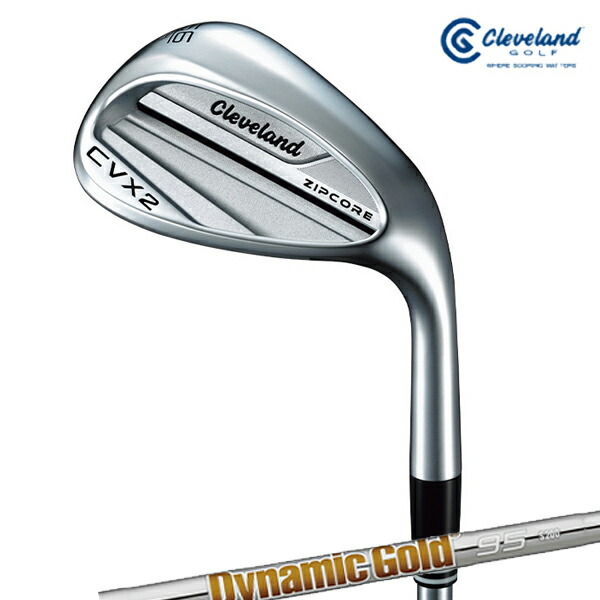 ダンロップ メンズ クリーブランド CVX 2 ZIPCORE ウェッジ ダイナミックゴールド 95 スチール写真立て坑 Cleveland Golf【24】
